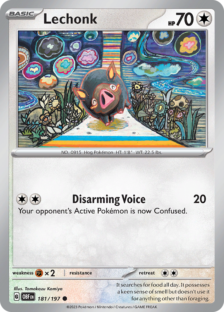 Lechonk (181/197) [Scarlet & Violet: Obsidian Flames] | Infinity Cards & Collectibles