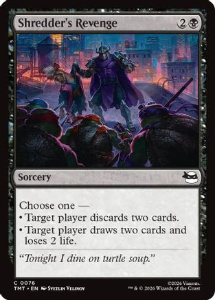 Shredder's Revenge (TMT-076) - Teenage Mutant Ninja Turtles Eternal-Legal Foil