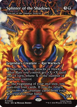 Ashcoat of the Shadow Swarm (Borderless) [Teenage Mutant Ninja Turtles Eternal-Legal]