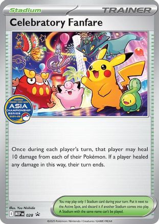 Celebratory Fanfare (Asia Championship Series 24-25) 028  ME Mega Evolution Promo - Promo
