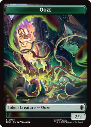 Ooze // Clue Double-Sided Token (TMC-1 // 2) - Commander: Teenage Mutant Ninja Turtles