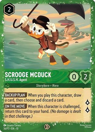 Scrooge McDuck - S.H.U.S.H. Agent (36) - Disney Lorcana Promo Cards Holofoil