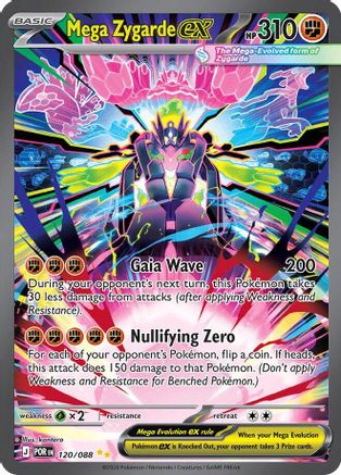 Mega Zygarde ex 120/088  - Holofoil ME03 Perfect Order - Special Illustration Rare