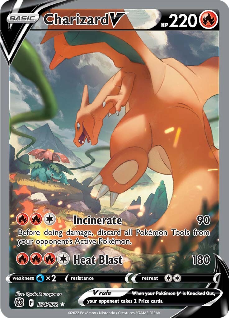 Charizard V (154/172) [Sword & Shield: Brilliant Stars] | Infinity Cards & Collectibles