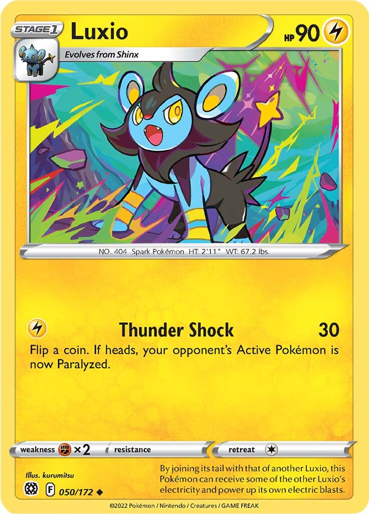 Luxio (050/172) [Sword & Shield: Brilliant Stars] | Infinity Cards & Collectibles