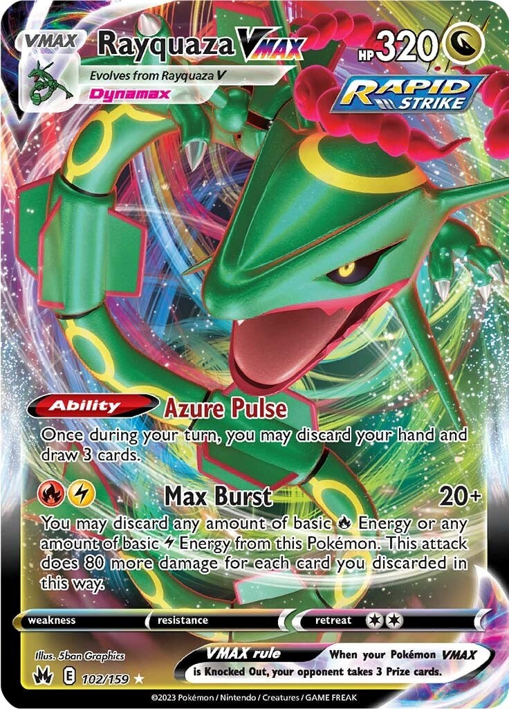 Rayquaza VMAX (102/159) (102) [Sword & Shield: Crown Zenith] | Infinity Cards & Collectibles