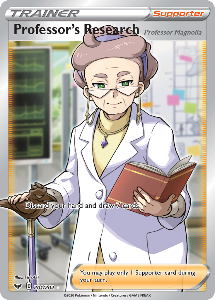 Professor's Research (201/202) (Professor Magnolia) [Sword & Shield: Base Set] | Infinity Cards & Collectibles