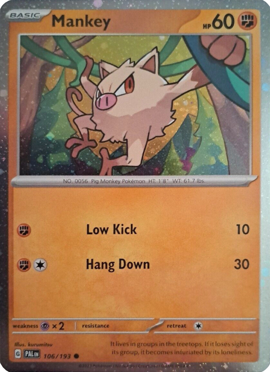 Mankey (106/193) (Cosmos Holo) [Scarlet & Violet: Paldea Evolved] | Infinity Cards & Collectibles