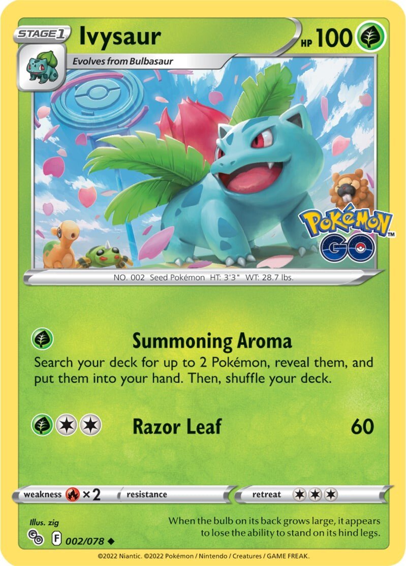 Ivysaur (002/078) [Pokémon GO] | Infinity Cards & Collectibles