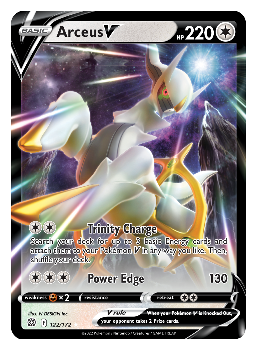 Arceus V (122/172) [Sword & Shield: Brilliant Stars] | Infinity Cards & Collectibles