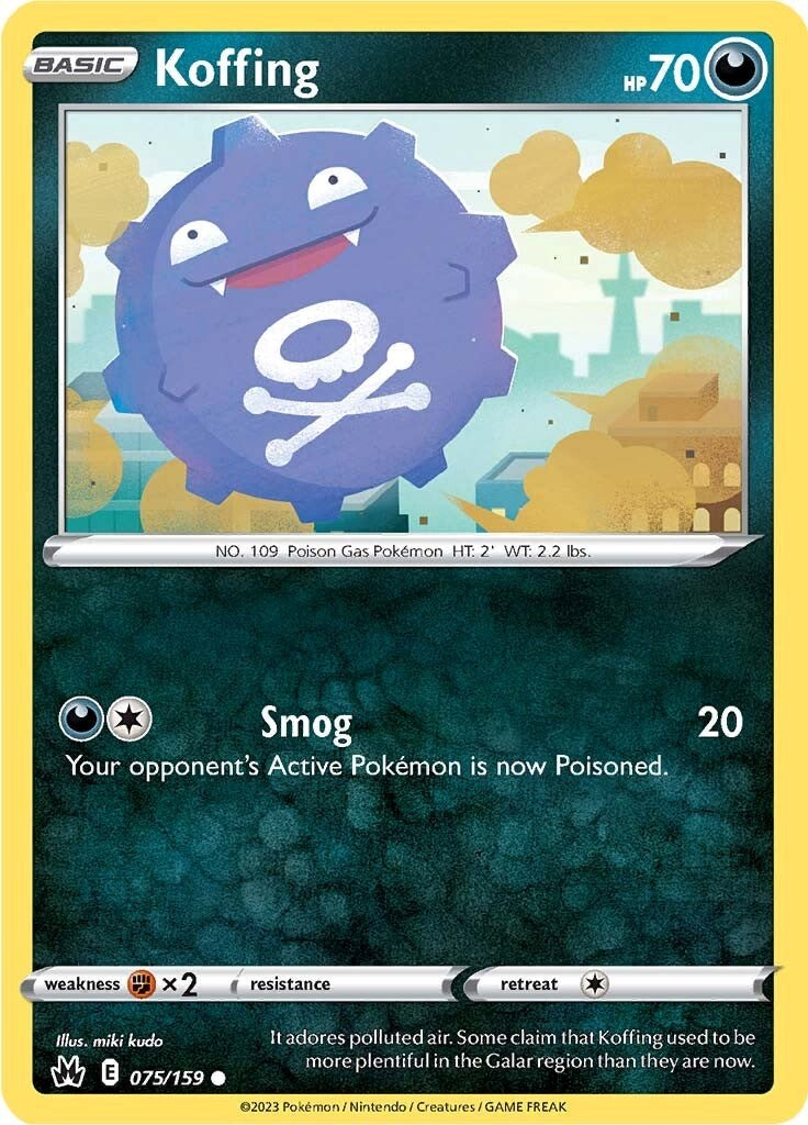 Koffing (075/159) [Sword & Shield: Crown Zenith] | Infinity Cards & Collectibles