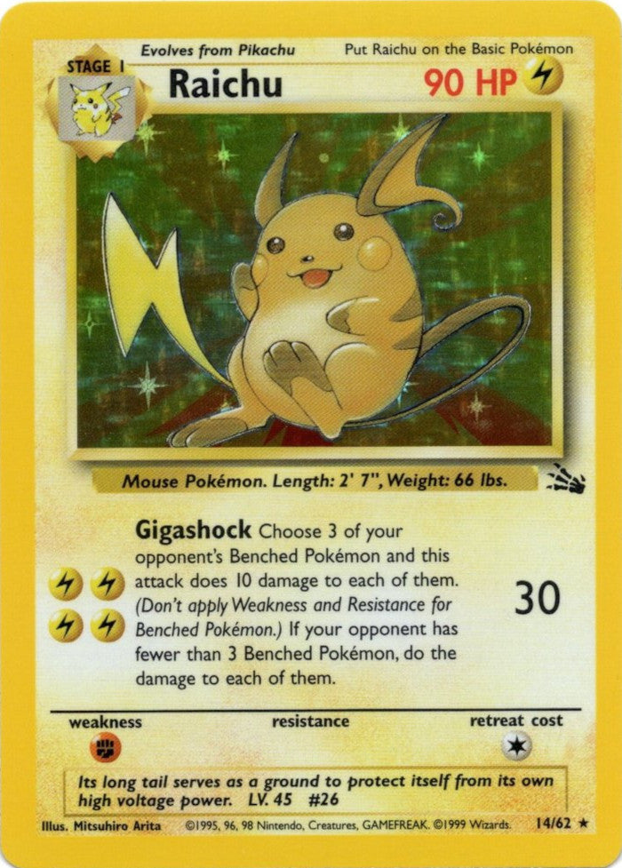 Raichu (14/62) [Fossil Unlimited] | Infinity Cards & Collectibles
