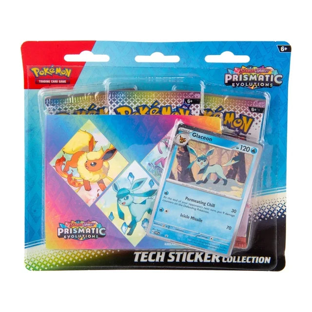 Pokemon - Prismatic Evolutions - 3 Pack Blister Sticker Collection