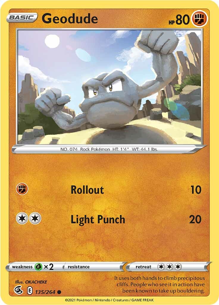 Geodude (135/264) [Sword & Shield: Fusion Strike] | Infinity Cards & Collectibles