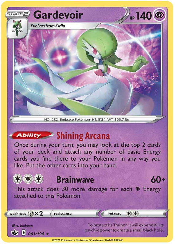 Gardevoir (061/198) (Theme Deck Exclusive) [Sword & Shield: Chilling Reign] | Infinity Cards & Collectibles