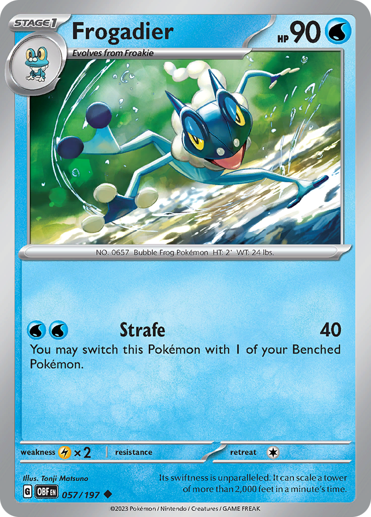 Frogadier (057/197) [Scarlet & Violet: Obsidian Flames] | Infinity Cards & Collectibles