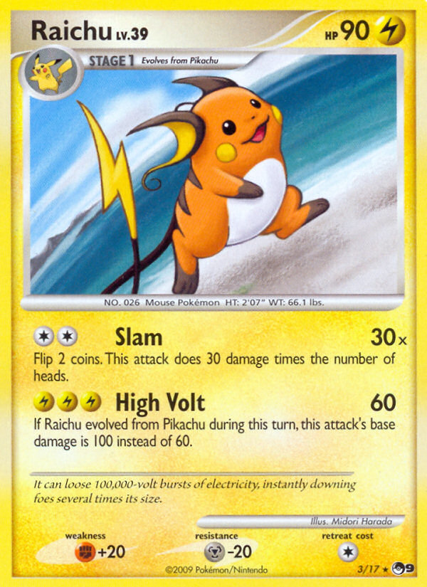 Raichu (3/17) [POP Series 9] | Infinity Cards & Collectibles