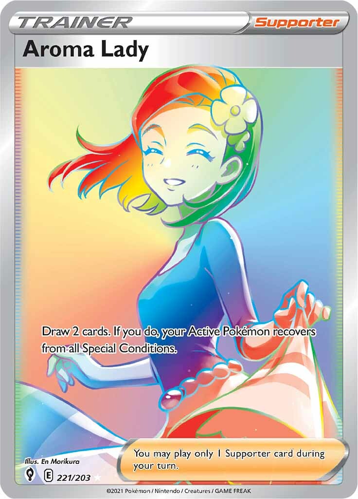 Aroma Lady (221/203) [Sword & Shield: Evolving Skies] | Infinity Cards & Collectibles