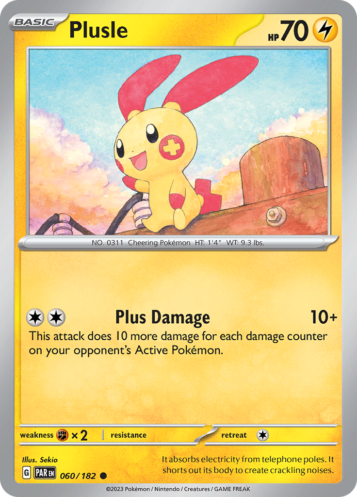 Plusle (060/182) [Scarlet & Violet: Paradox Rift] | Infinity Cards & Collectibles