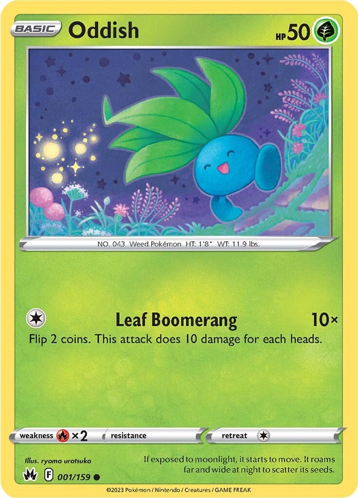Oddish (001/159) [Sword & Shield: Crown Zenith] | Infinity Cards & Collectibles