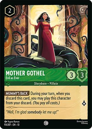 Mother Gothel - Evil as Ever (93/204) - Attack of the Vine Cold Foil