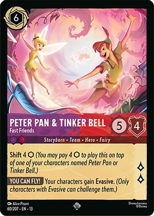 Peter Pan & Tinker Bell - Fast Friends (60/204) - Attack of the Vine Cold Foil