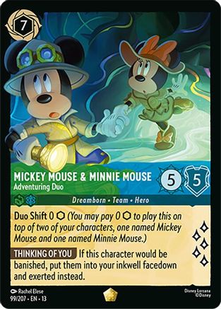 Mickey Mouse & Minnie Mouse - Adventuring Duo (99/204) - Attack of the Vine