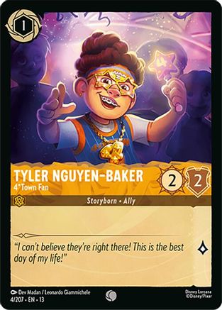 Tyler Nguyen-Baker - 4*Town Fan (4/204) - Attack of the Vine Cold Foil