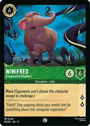 Winifred - Exasperated Elephant (84/204) - Attack of the Vine