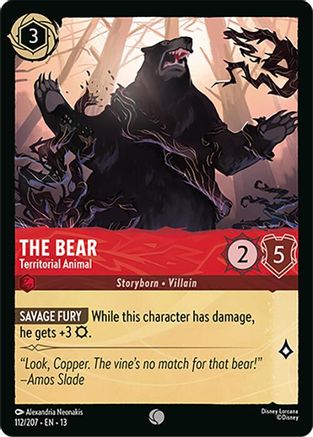 The Bear - Territorial Animal (112/204) - Attack of the Vine