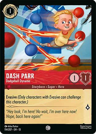 Dash Parr - Dodgeball Dynamo (114/204) - Attack of the Vine