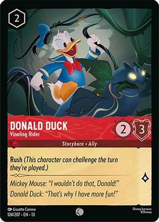 Donald Duck - Vineling Rider (124/204) - Attack of the Vine