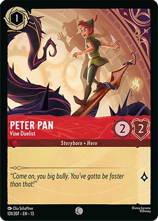 Peter Pan - Vine Duelist (131/204) - Attack of the Vine