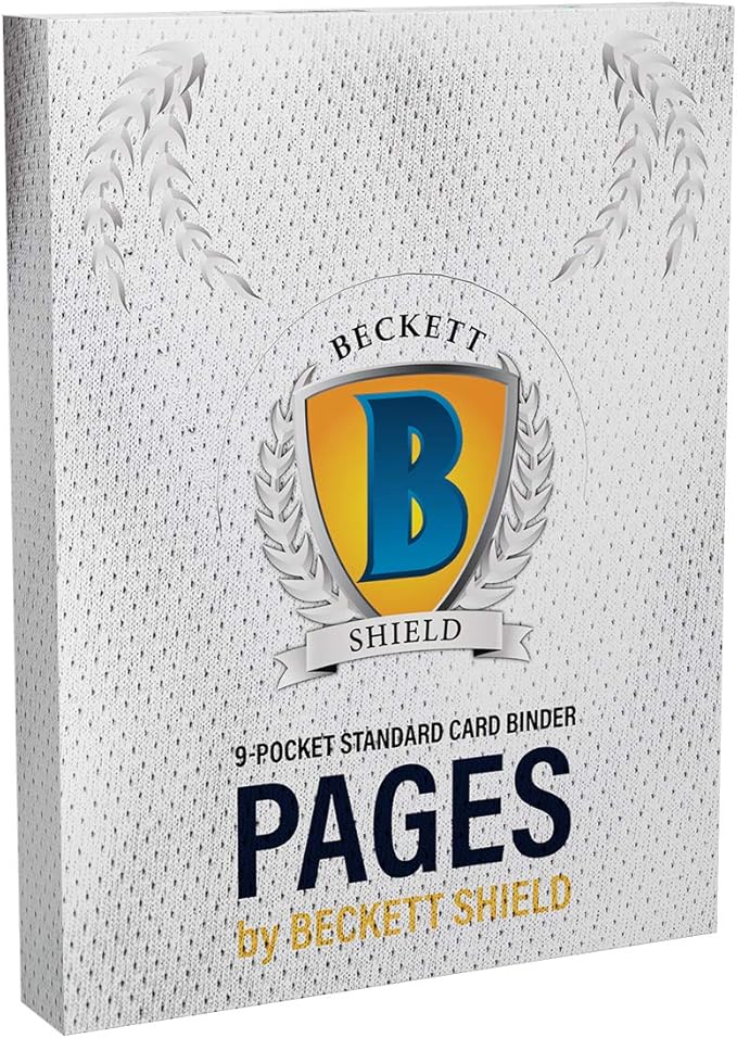 Beckett Shield Standard Size Cards – Standard 9 Pocket Pages – 100 Pages