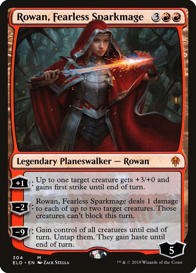 Rowan, Fearless Sparkmage [Throne of Eldraine] | Infinity Cards & Collectibles