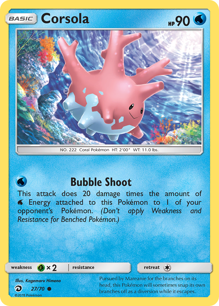 Corsola (27/70) [Sun & Moon: Dragon Majesty] | Infinity Cards & Collectibles