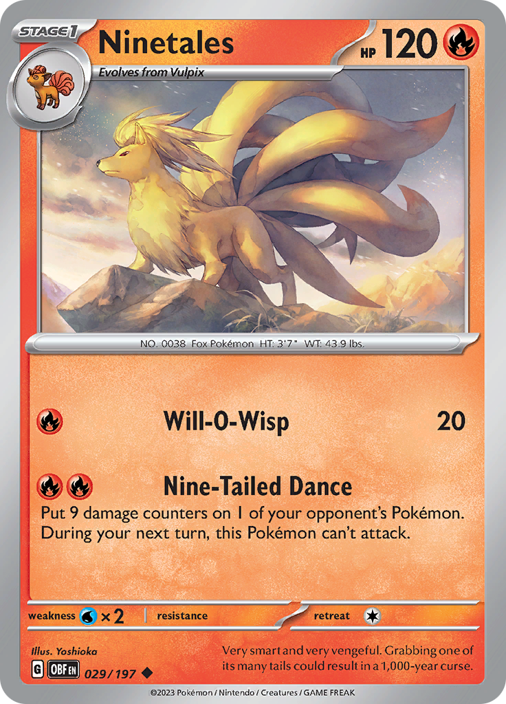 Ninetales (029/197) [Scarlet & Violet: Obsidian Flames] | Infinity Cards & Collectibles