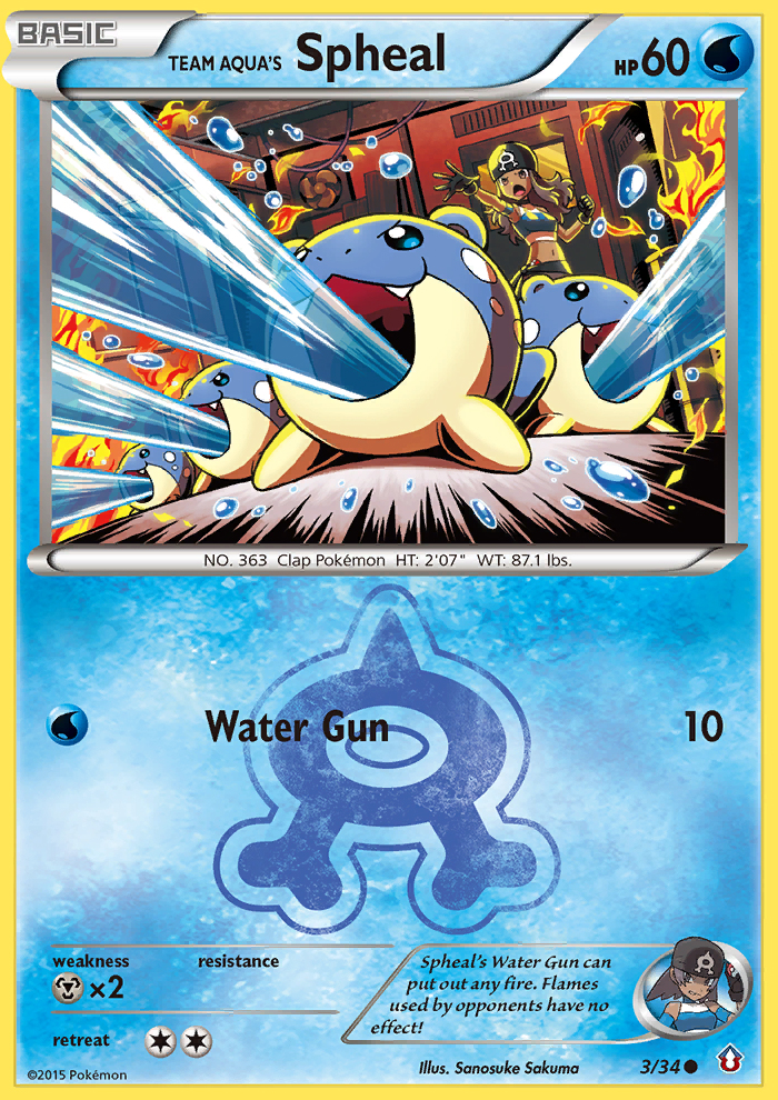 Team Aqua's Spheal (3/34) [XY: Double Crisis] | Infinity Cards & Collectibles