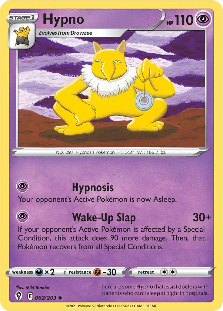 Hypno (062/203) [Sword & Shield: Evolving Skies] | Infinity Cards & Collectibles