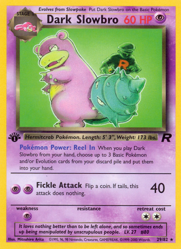 Dark Slowbro (29/82) [Team Rocket 1st Edition] | Infinity Cards & Collectibles