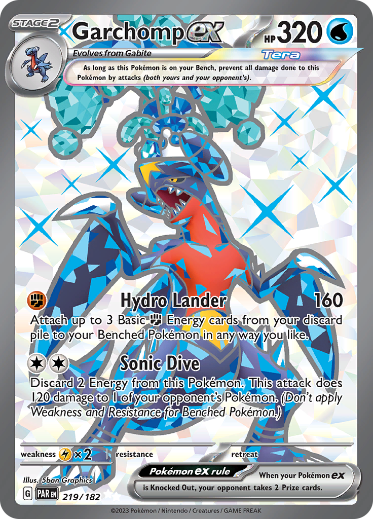 Garchomp ex (219/182) [Scarlet & Violet: Paradox Rift] | Infinity Cards & Collectibles
