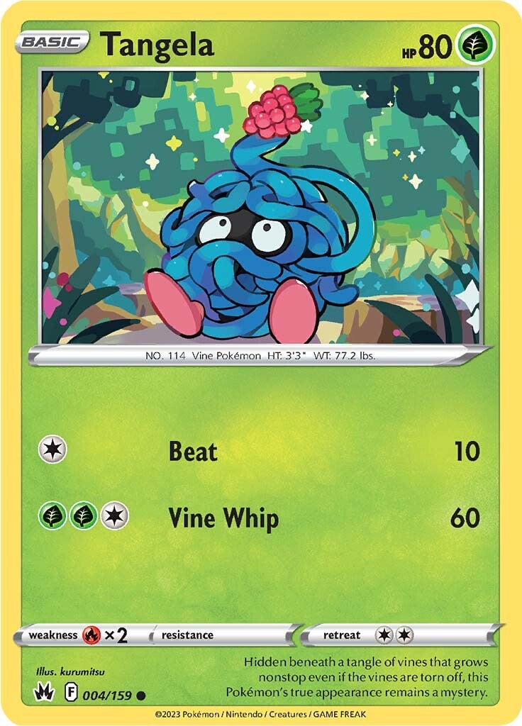 Tangela (004/159) [Sword & Shield: Crown Zenith] | Infinity Cards & Collectibles