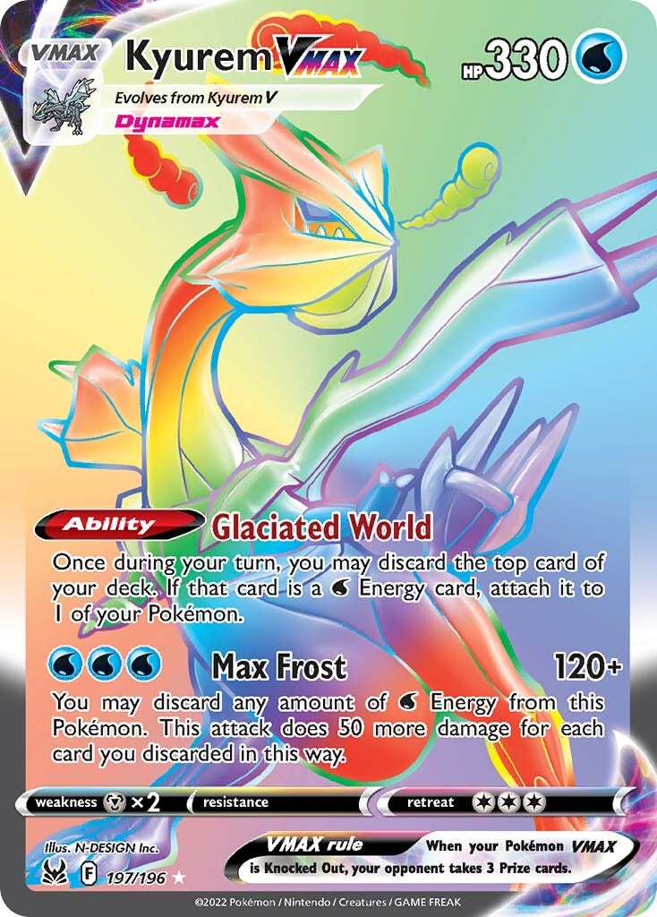 Kyurem VMAX (197/196) [Sword & Shield: Lost Origin] | Infinity Cards & Collectibles