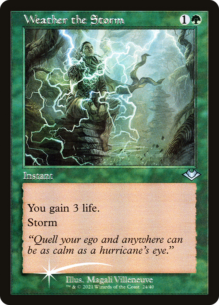 Weather the Storm (Retro Frame) (MH1-024) - Modern Horizons 1 Timeshifts Etched Foil