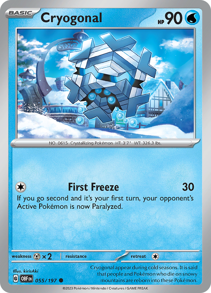 Cryogonal (055/197) [Scarlet & Violet: Obsidian Flames] | Infinity Cards & Collectibles
