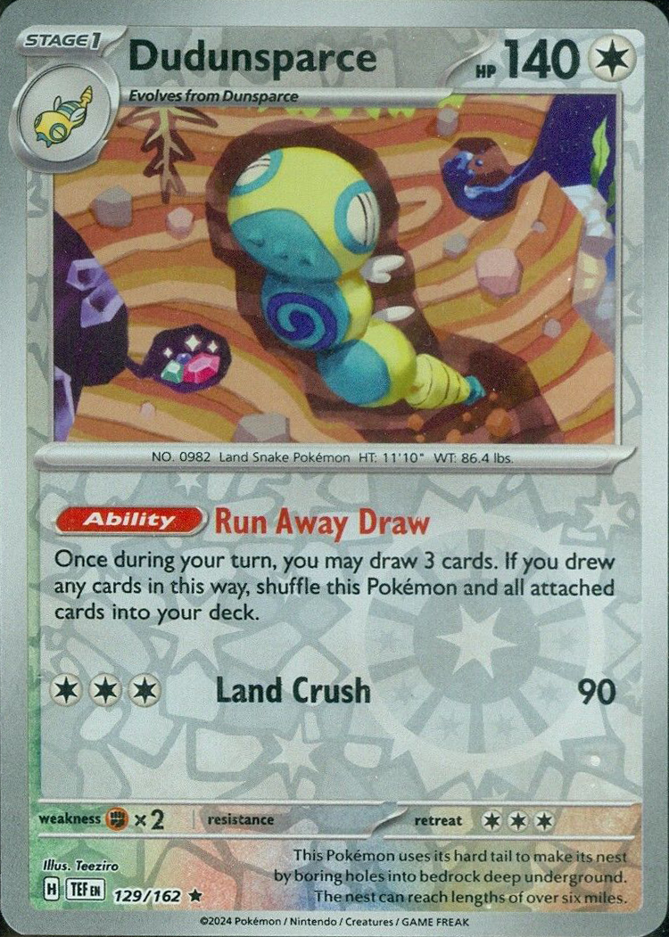 Dudunsparce (129/162) [Scarlet & Violet: Temporal Forces] | Infinity Cards & Collectibles