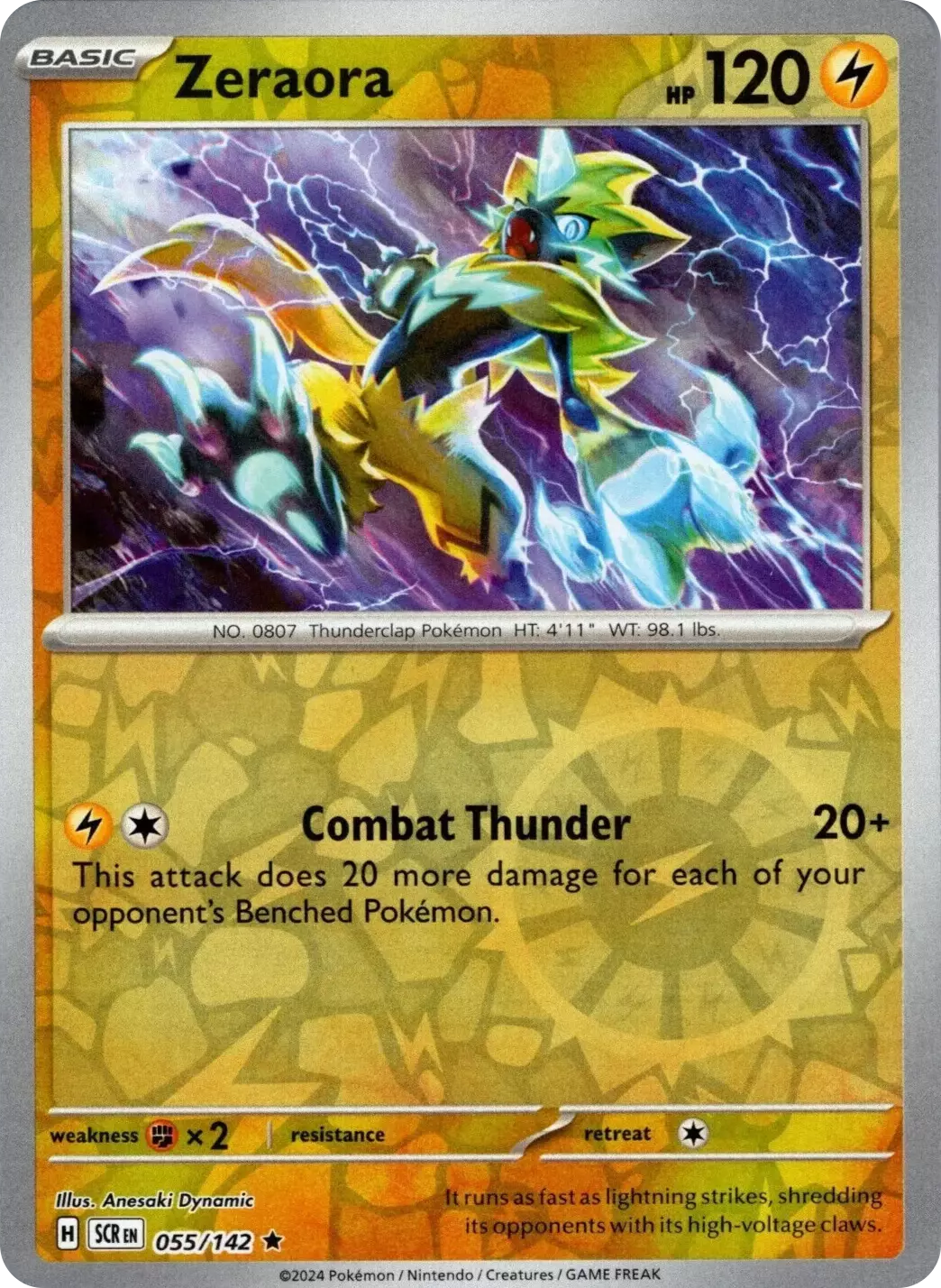 Zeraora (055/142) [Scarlet & Violet: Stellar Crown] | Infinity Cards & Collectibles