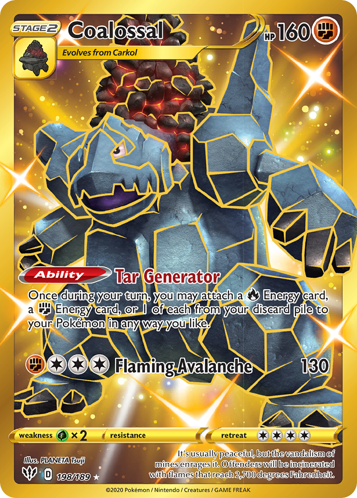Coalossal (198/189) [Sword & Shield: Darkness Ablaze] | Infinity Cards & Collectibles