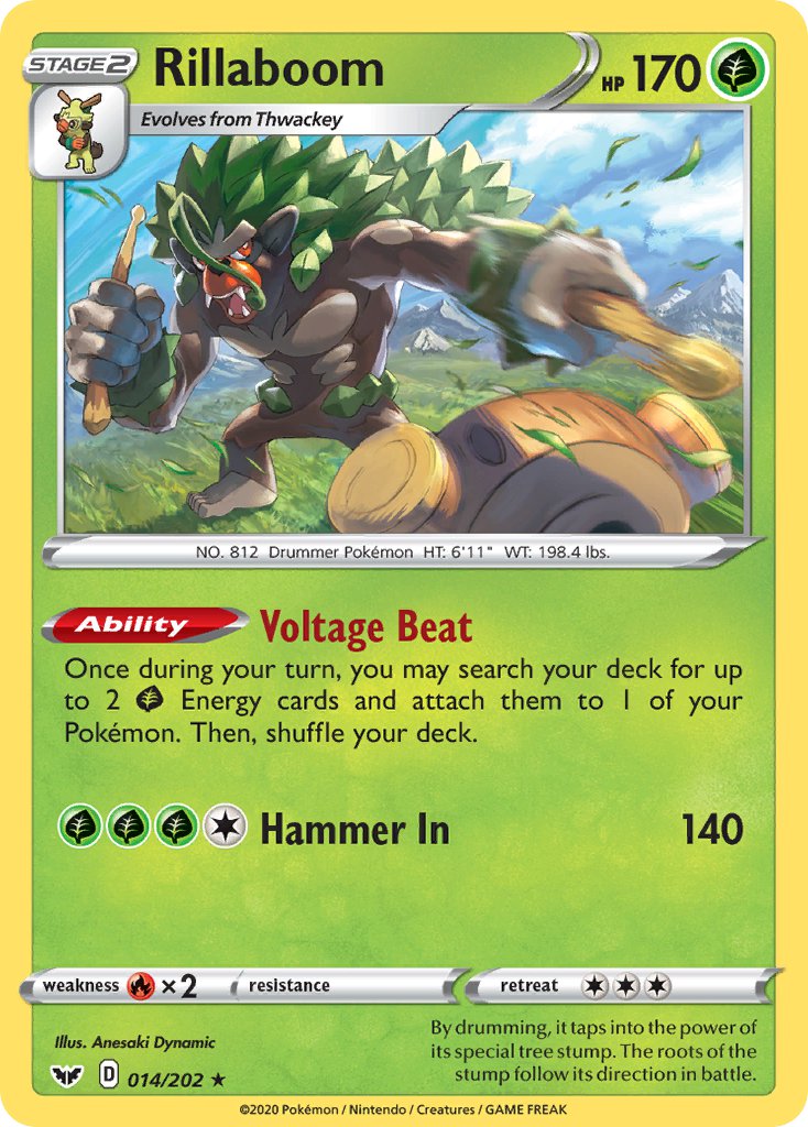 Rillaboom (014/202) [Sword & Shield: Base Set] | Infinity Cards & Collectibles