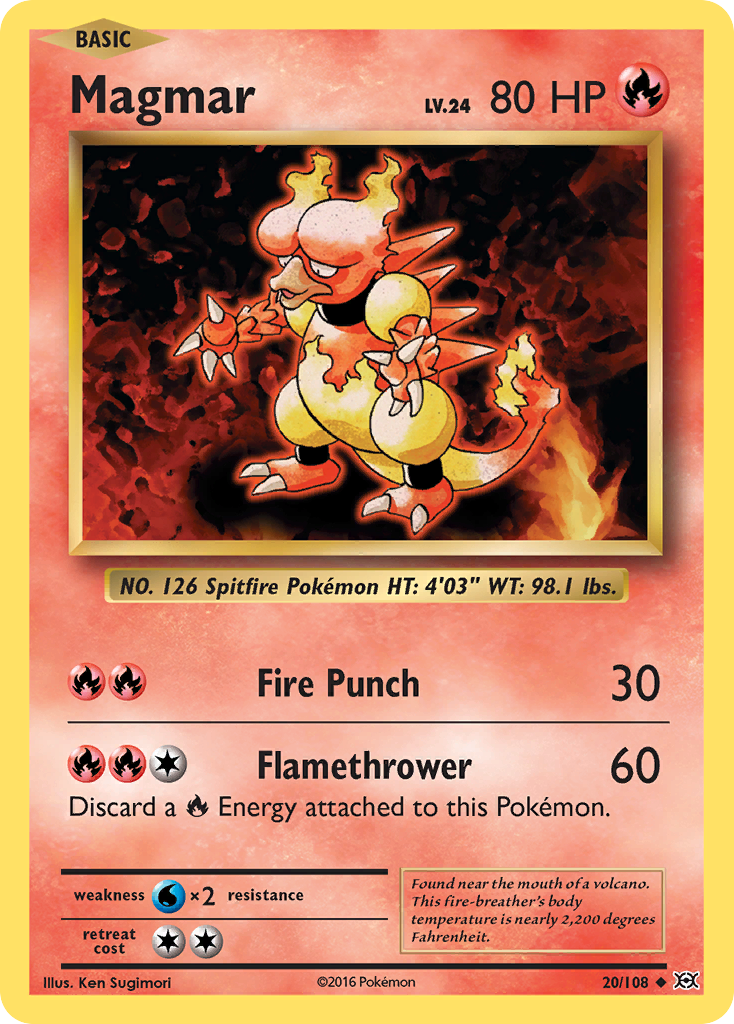 Magmar (20/108) [XY: Evolutions] | Infinity Cards & Collectibles